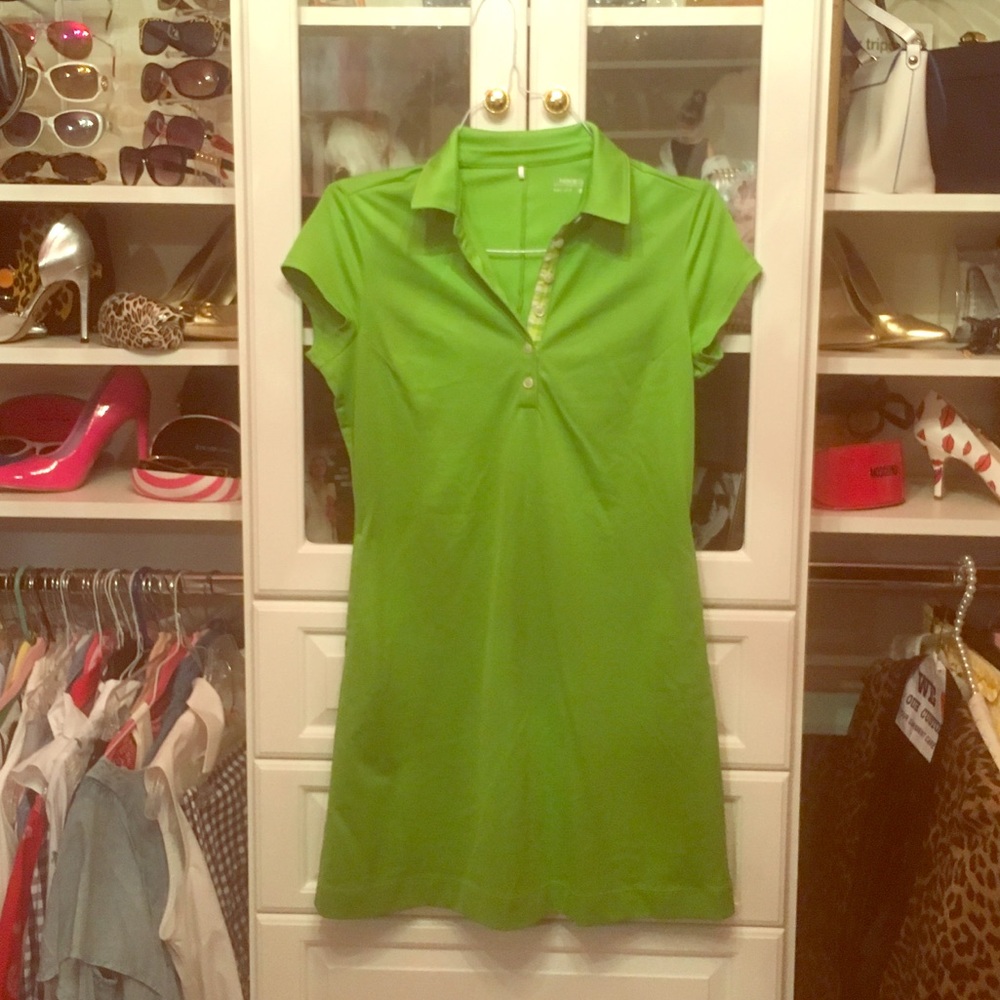 Lime green Nike golf dress